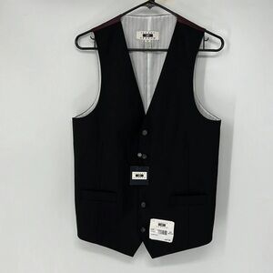 Joseph abboud NWT boys size 20 suit vest Black Burgundy Sleeveless Suit Separate